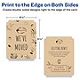 Avery Integrated Cards, 4.25" x 5.5", Matte Kraft Brown, 50/Pack (95278)~#|#~D0D12676-122A-4C9A-935C3DFBCF43319B_sc7