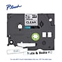 Brother P-touch Laminated Label Tape, 3/8" x 26.2', Black on Clear (TZe121)~#|#~D0D5BC8B-8141-4844-915FC776AD863E1A_sc7