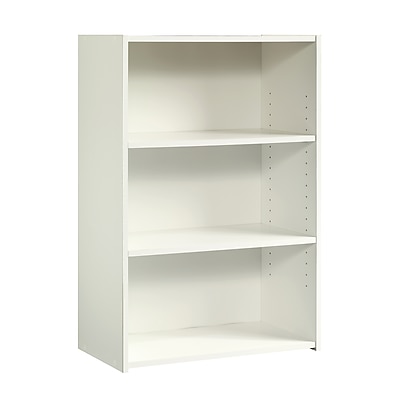 Sauder Beginnings 35″H 3-Shelf Bookcase, Soft White (415541) Simolary simolary.com