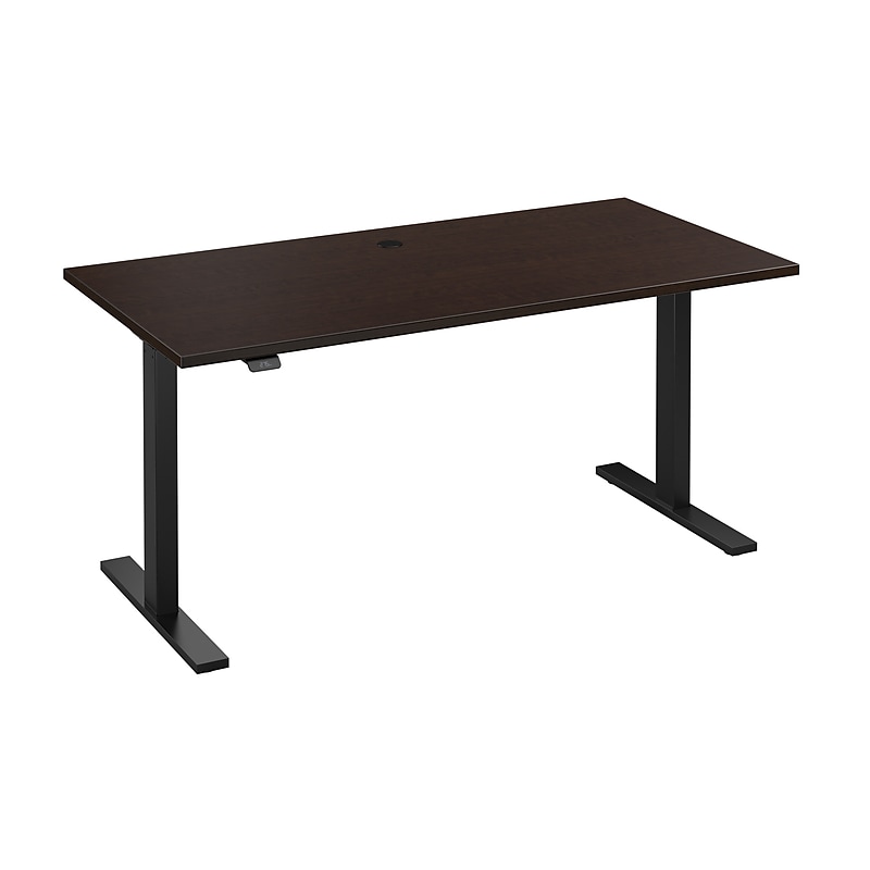 Bush Business Furniture Move 60 Series 60"W Electric Height Adjustable Standing Desk, Mocha Cherry (M6S6030MRBK) image 1