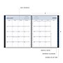 2026 Blue Sky Passages 8" x 10" Calendar Year Monthly Planner, Plastic Cover, Gray (100011-26)~#|#~D0DA46E6-27A0-4C08-AB9B95792C80B6FF_sc7