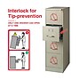 Staples Commercial 4-Drawer Vertical File Cabinet, Letter Size, Lockable, 51.97"H x 15"W x 22"D, Putty (22336D)~#|#~D0DD1DAA-712A-4EC1-8EDC8C8C09A3705C_sc7