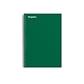 Staples Premium 3-Subject Notebook, 5.88" x 9.5", College Ruled, 138 Sheets, Green (TR58354)