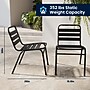 Flash Furniture Lila Indoor-Outdoor Restaurant Stack Chair, Black (TLH015CBK)~#|#~D0E498FB-00F7-4A52-BDCE42D495466E7C_sc7