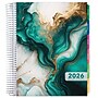 2026 Global Printed Products Deluxe Teal Gold Marble 10.5" x 8.5" Weekly & Monthly Planner, Paperboard Cover (DLX-CY26-0054)~#|#~D0E55B98-13F8-4F4D-9D3AE86CBEC49840_sc7