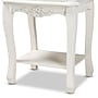 Baxton Studio Amalie 19"W x 14"D End Table, White/Oak (160-10239-HiT)~#|#~D0E6E8AD-2464-4F8D-97B4B75D4472278A_sc7