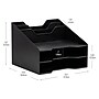 Mind Reader 5-Compartment Plastic Desk Tray, Black (ANCHBOX5-BLK)~#|#~D0E85759-DD92-45EF-991E05261003363A_sc7