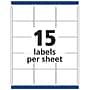 Avery Sure Feed Laser/Inkjet ID Labels, 2" x 2-5/8", White, 225 Labels/Pack (6572)~#|#~D0E8FE2C-691D-42D8-B2217077DE32701F_sc7
