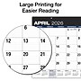 2026-2027 Excello Brands Large Print 22" x 17" Academic Monthly Desk Pad Calendar, Black (DP-AY26-2217-BK)~#|#~D0EC30A8-13DD-409F-880C3C95DF2557BA_sc7
