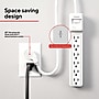 Staples TECH 6-Outlet Surge Protector, 2.5', 1800 Joules, White, 2/Pack (ST62763)~#|#~D0EE10FA-EF96-42C8-B15EC9ADD5EA52C9_sc7