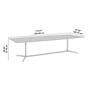Bush Business Furniture 120W x 48D Boat Shaped Conference Table with Metal Base, Black Walnut (99TBM120BWSVK)~#|#~D0F0328D-865E-4509-AF4FADBC3CB43414_sc7