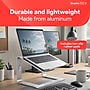 Staples TECH 11.2" x 10.2" Aluminum Laptop Stand, Silver (ST62653)~#|#~D0F7DAEF-EA64-42F7-B3B52871C219200E_sc7
