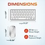 Delton N35 Mini Wireless Keyboard and Optical Mouse Combo, Silver/White (DKMKITMIN35-WW)~#|#~D0FBB18E-442D-4DB5-9281BEB8023A9A81_sc7