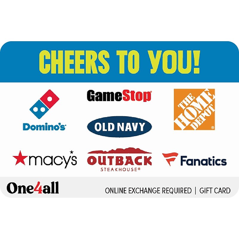 One4all Cheers to You $200 Gift Card (1009002B20000) image 1