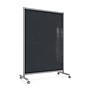 Ghent EZ Magnetic Glass Mobile Dry-Erase Whiteboard, Aluminum Frame, 75"H x 50"W, Black (EZ1MA7550BK)~#|#~D0FF4592-DE25-419B-9CCD40A56FD883EF_sc7