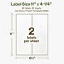 Avery Hemp Rectangle Laser/Inkjet Multipurpose Labels, 11" x 4-1/4", Off-White (40/Pack)~#|#~D1046885-E0D6-449E-8FE3198BFA5D7C49_sc7