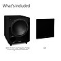 Fluance DB10 10" Low Frequency Powered Subwoofer Speakers, Black Ash~#|#~D104795B-8C36-41C1-999E28AE7CE022C8_sc7