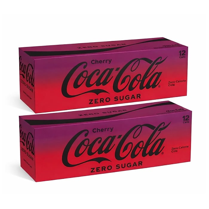 Coca-Cola Zero Sugar Cherry Cola, 12 oz., 24 Cans/Carton