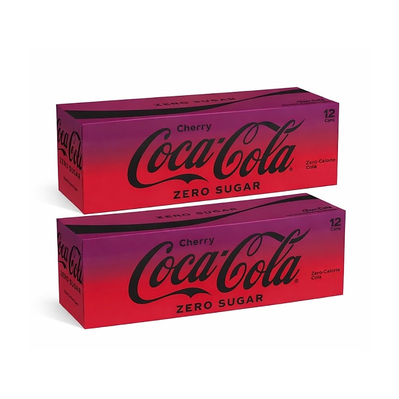 Coca-Cola Zero Sugar Cherry Cola, 12 oz., 24/Carton (00049000047516) image 1