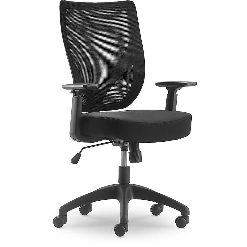 Serta Works Mesh Back Polyester Computer and Desk Chair, Black (CHR10021A) image 1