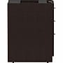 Lorell Essentials 3-Drawer File Cabinet, Letter/Legal Size, Lockable, 28.3"H x 16"W x 22"D, Espresso/Silver Brush~#|#~D1121A99-5BFC-451E-BB176F15230DFAFC_sc7
