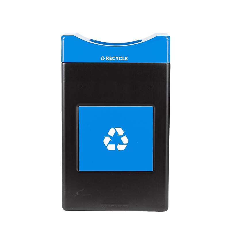 Commercial Zone Avante Polyethylene Recycling Bin, 30 Gallon, Black (7873S104A) image 1