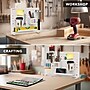 Mount-It! Clamp-On Pegboard Organizer with Accessories for Desks, White (MI-7302WHT)~#|#~D11A5677-6B63-4768-B7286AB18F44DB83_sc7