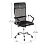 Mind Reader Ergonomic Mesh Swivel Computer and Desk Chair, Black (OFFCHAIR19-BLK)~#|#~D11CAFF0-8766-4117-850F74D0A54D7329_sc7