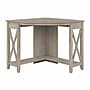 Bush Furniture Key West 34"W Small Corner Desk, Washed Gray (KWD134WG-03)~#|#~D11E875C-EA4C-45A3-BE1C5EE8AD529AFB_sc7