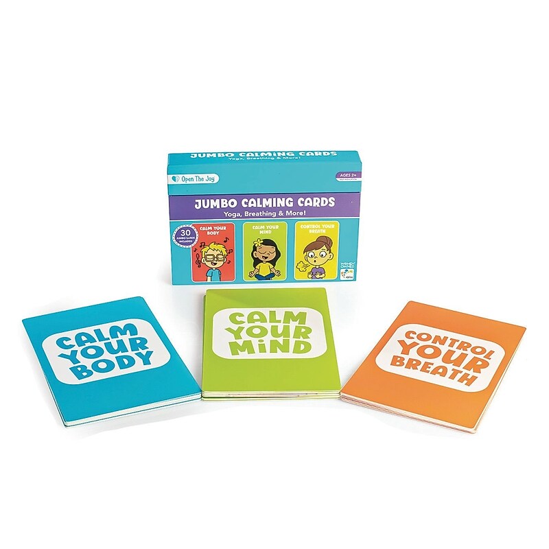 Open the Joy Jumbo Classroom Calming Flash Cards, 30 Cards/Pack (LR4758) image 1