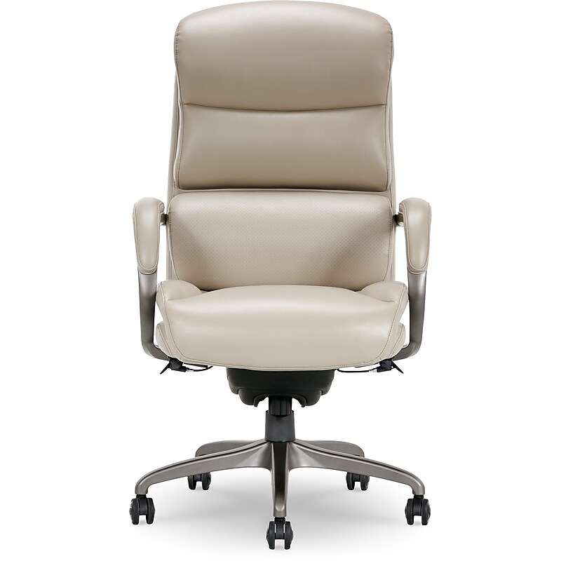 La-Z-Boy Aberdeen Bonded Leather Executive Chair, Beige (LF51122) image 1