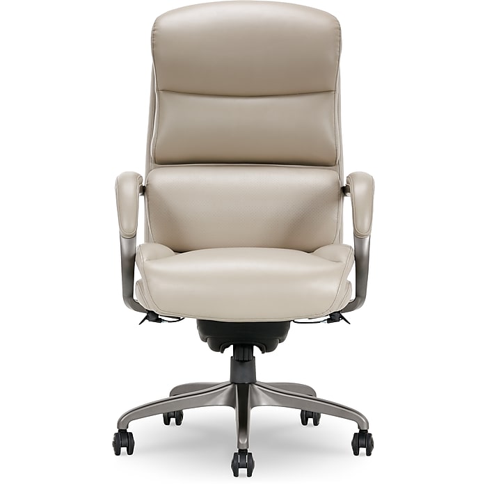 La-Z-Boy Aberdeen Bonded Leather Executive Chair, Beige La-Z-Boy Aberdeen Bonded Leather Executive Chair, Beige
