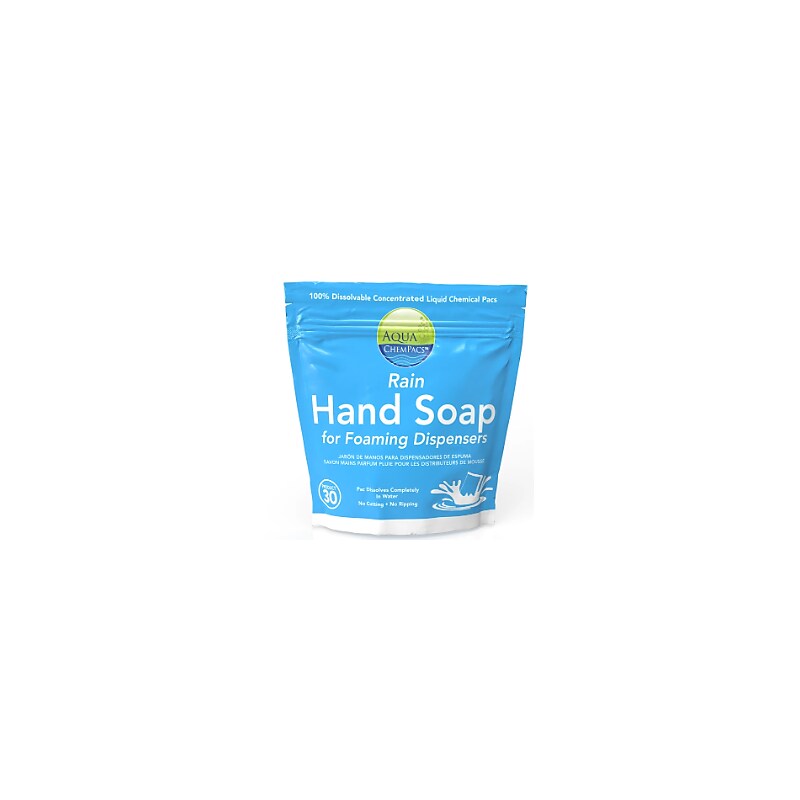 Aqua Chempacs Rain Concentrated Liquid Hand Soap, Rain Scent, 30/Carton (9321541) image 1