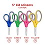 Staples 5‑Inch Kids Blunt Tip Scissors, Straight Handle, Right & Left Handed – School Scissors~#|#~D122FBD4-61BD-48AC-9B90ECDB69CAA39B_sc7