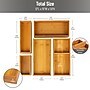 Mind Reader 5-Piece Bamboo Drawer Organizer Set, Brown (DRORGBM5-BRN)~#|#~D1259EF6-69AF-41FC-B4203EC17EA41767_sc7