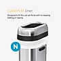 simplehuman Commercial Slim Steel Trash Can with Open Lid, 13 Gallon, Matte Black (CW1498)~#|#~D12B4E00-D345-41CC-8E41D68E929A75D0_sc7