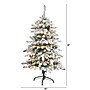 Nearly Natural Flocked Livingston Fir Artificial Christmas Tree, 4' (T1609)~#|#~D12B638D-EBAF-4884-8E0925EACF7C79EC_sc7