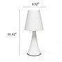 Simple Designs Valencia Colors Mini Touch 11.42" LED Table Lamp, White, 2/Pack (LT2042-WHT-2PK)~#|#~D12FC0FA-98F8-4B45-8504C781B3211A7C_sc7