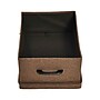Household Essentials Storage Boxes, Stackable with Black Oak Laminate Top, 2/Set (8019-1)~#|#~D13035CD-B1B1-418A-A4507B1F9FE83A52_sc7