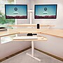VersaDesk PowerLift 72"W Electric Corner Adjustable Standing Desk, Maple/White (PLCSD6072-WM-APP)~#|#~D1322F1A-849F-4B6D-BB519B4FC20A8169_sc7