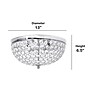 Lalia Home Crystal Glam 2 Light Ceiling LED Flush Mount, Chrome, 2/Set (LHM-2000-CH-2PK)~#|#~D134E9A2-19FE-4A19-B12CBB437E0D6450_sc7