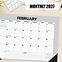 2027 Willow Creek Pinstripe 17" x 12" Monthly Desk Pad Calendar, Assorted Colors (66492)~#|#~D1353B81-F7FE-42BA-8CD67FF1DA76F22E_sc7