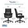 Click365 Ergonomic Bonded Leather Swivel Executive Chair, Black (CCHR10024B)~#|#~D135A949-C895-4008-8D3EAC4563E4CEEA_sc7
