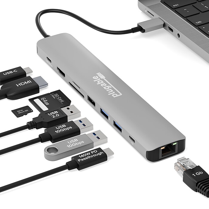 Adaptateur USB-C (Thunderbolt 3) Vers VGA - Compatible MacBook, PC, IPhone 15/16 - Résolution 1080p