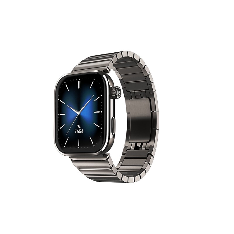 Noise Pro 6 Max Smartwatch with Intelligent AI and Endless AI Watch Faces, Titanium (Nbxp010TIT) image 1