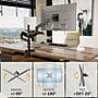 Mount-It! Monitor and Laptop Pole Desk Mount with Gas Spring Arms for 49" Monitors and 17.3" Laptops, Black (MI-12008)~#|#~D13B5024-7D40-493E-ACE820809E019B1B_sc7