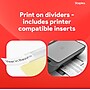 Staples Large Tab Insertable Paper Divider, Clear, 8-Tabs, 4 Sets (13516/14482)~#|#~D13D39BB-F6B1-47AF-8F74BEDD36B0691D_sc7