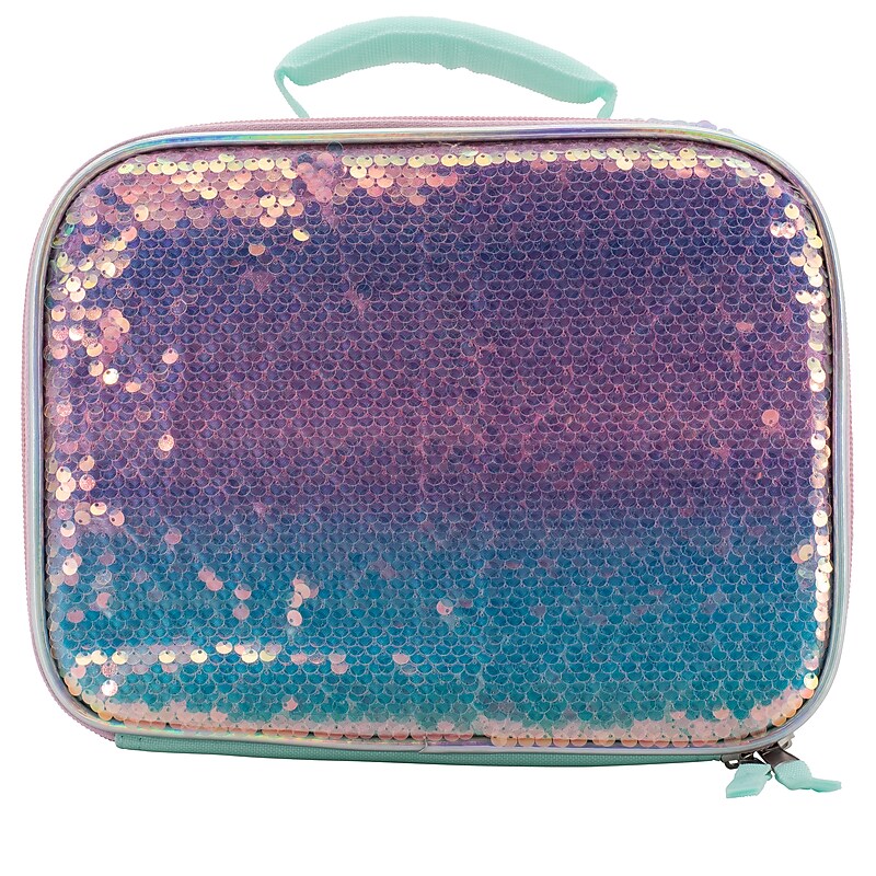 Accessory Innovations Ombre Sequin Kids Insulated Lunch Box, Multicolored (B25GC64021-ST) image 1