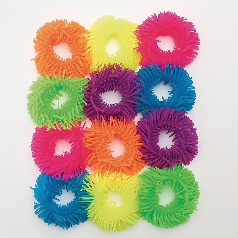 S&S Small Puffer Rings, Assorted Colors, 12/Pack (SL8276) image 1