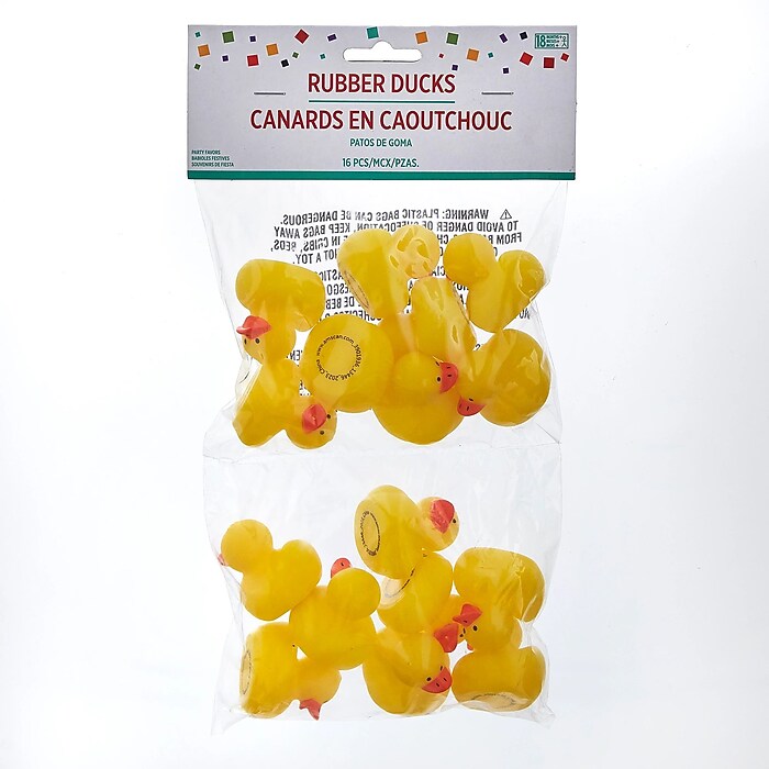 Party City Mini Rubber Ducks, 16/pack (AM3901936-NS) | Staples